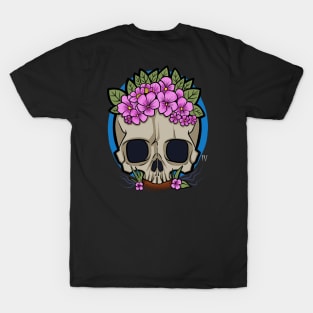 Skull and Flowers by IV - Promo Version T-Shirt